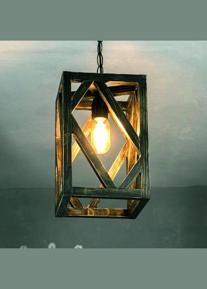 Підвісний світильник з дерева Бандоро мокко (ЛЮС-000910) No Brand (328078369)