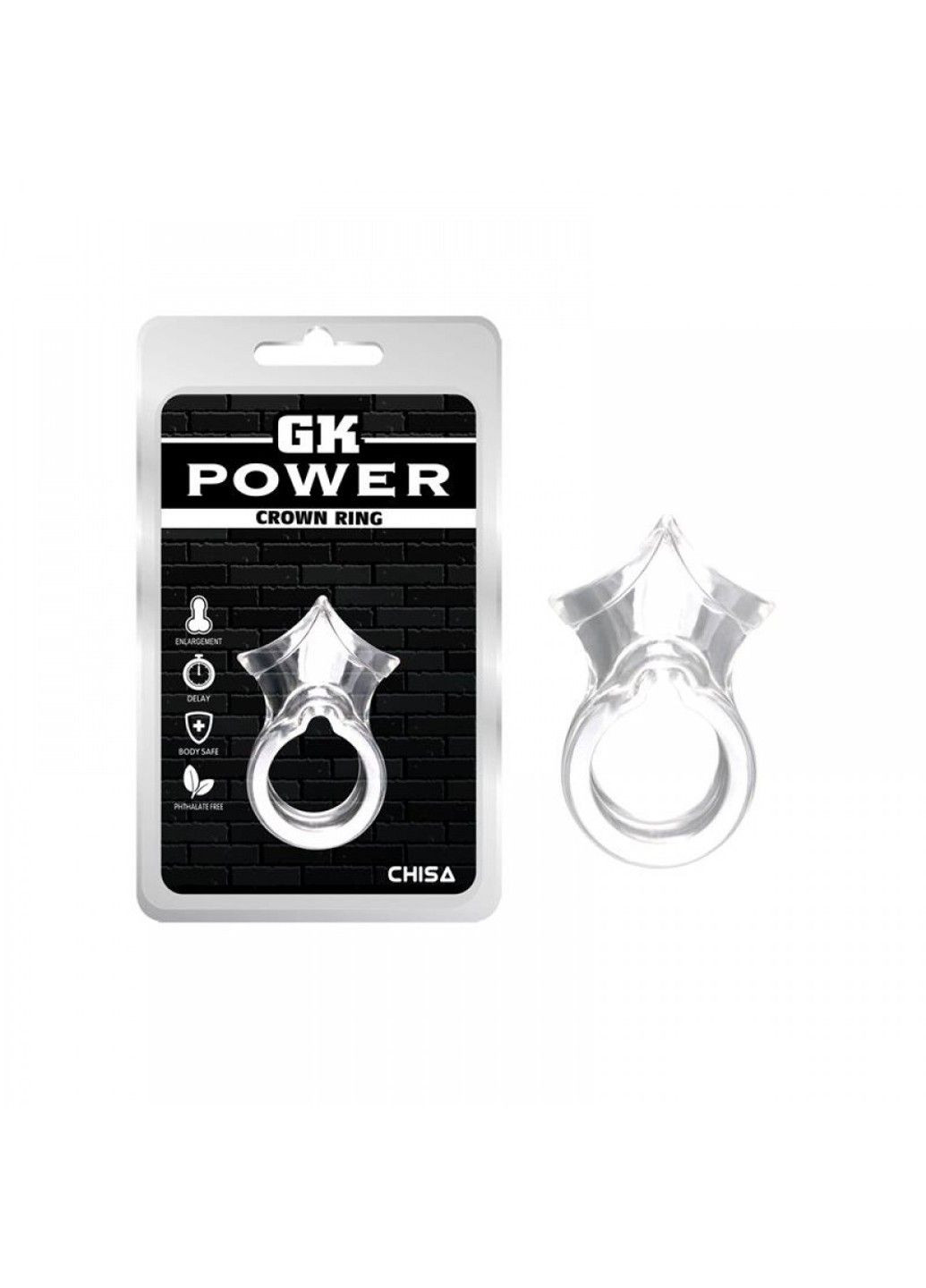 CH77280 Эрекционное кольцо GK POWER CROWN RING Chisa (289375664)