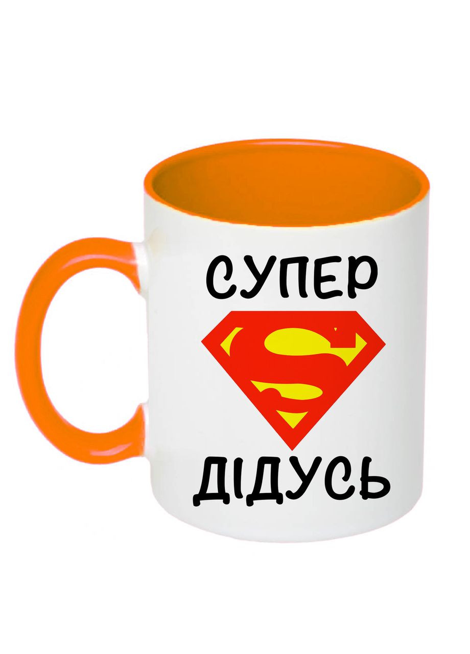 Чашка с печатью "Супер дедушка" 330 мл ( ) (25994) No Brand (331767533)
