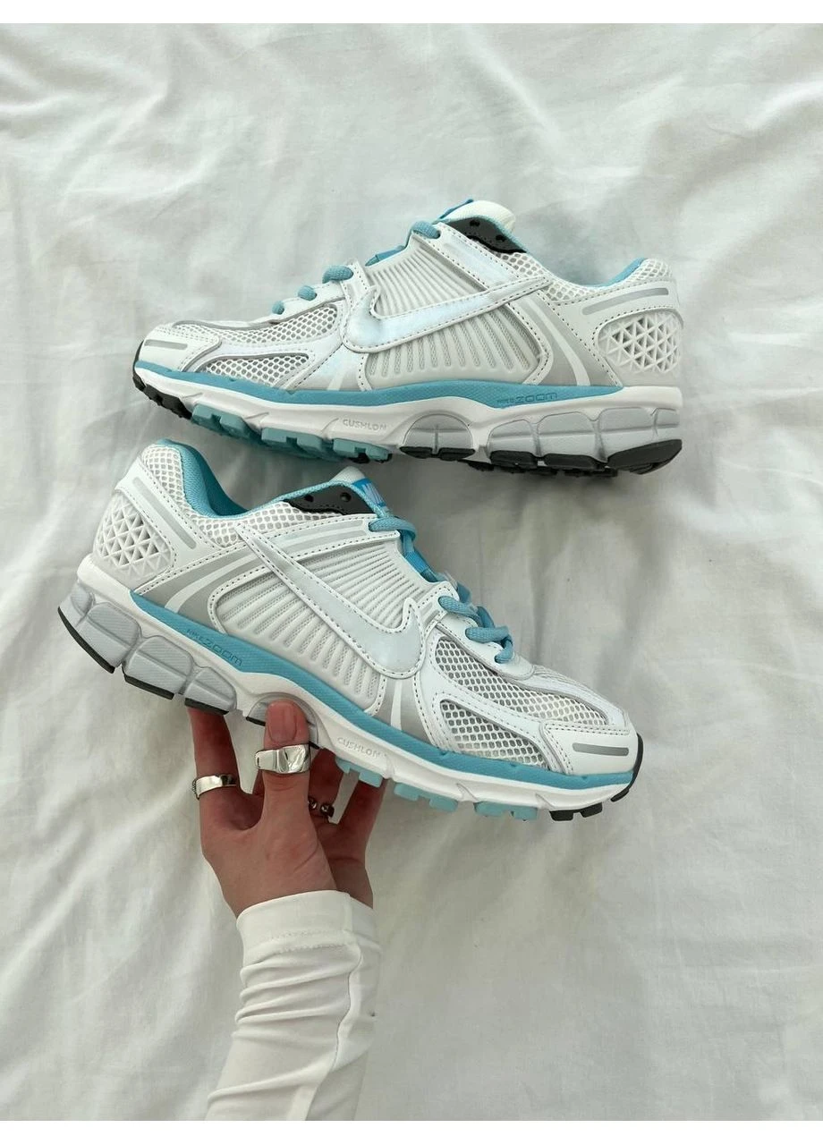 Білі кросівки чоловічі nike zoom vomero 5 white blue найк зум вомеро 5 білі демісезон No Brand