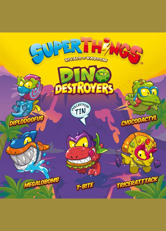 Ігровий набір фігурок "Діно Руйнівники" PSTSD48TIN60, 5 ексклюзивних фігурок SuperThings (315813091)