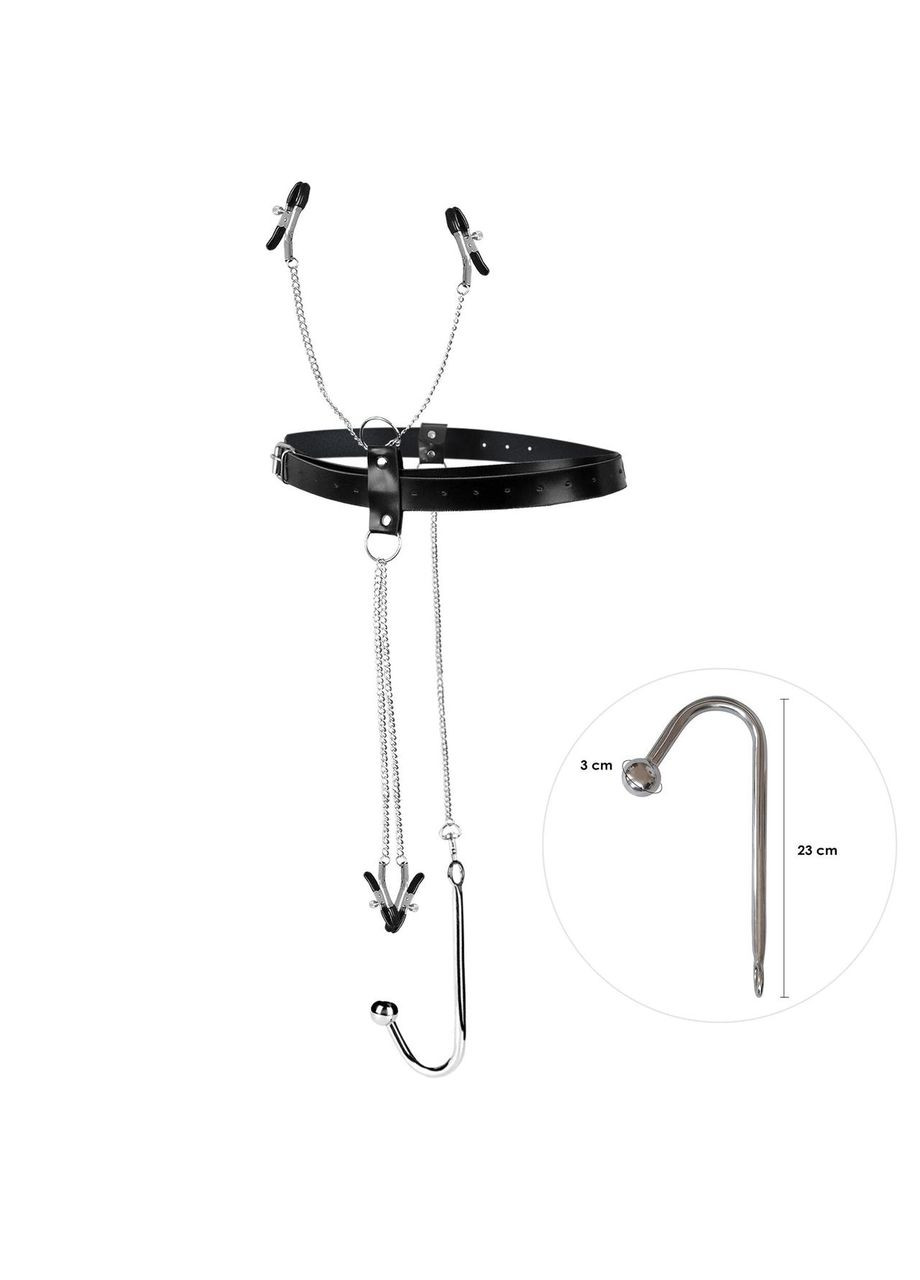 Бондажний набір з металевим анальним гаком No2 Art of Sex Blanca Bondage set with anal hook No2 No Brand (303895917)