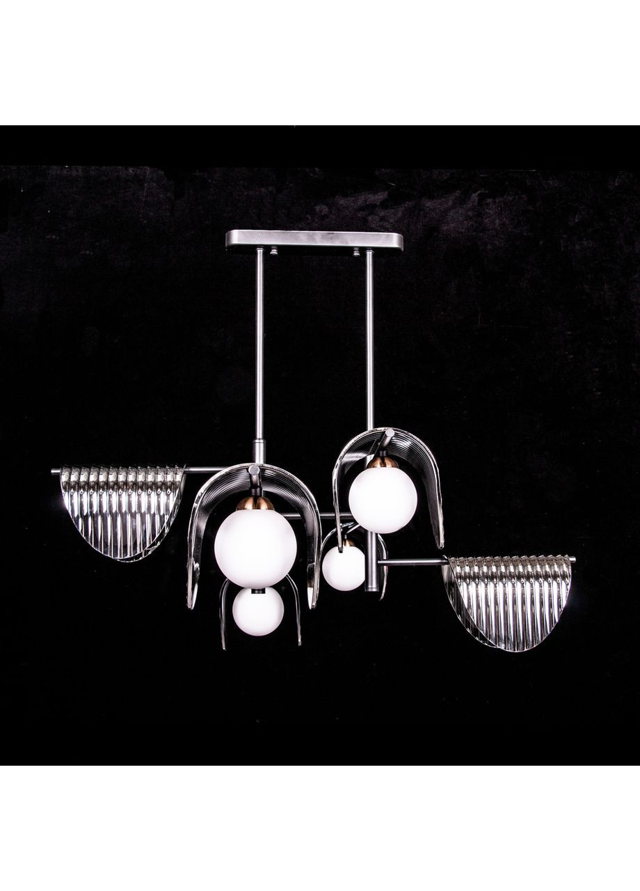 Люстра в стиле ЛОФТ на 6 лампочек 2018/6/BK+SG No Brand (352229465)