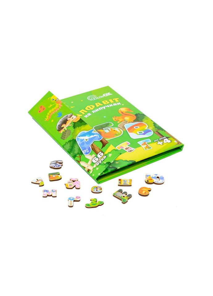 Развивающий детский "Алфавит на липучках" Puz-26919, 66 букв PuzzleOK (363130789)