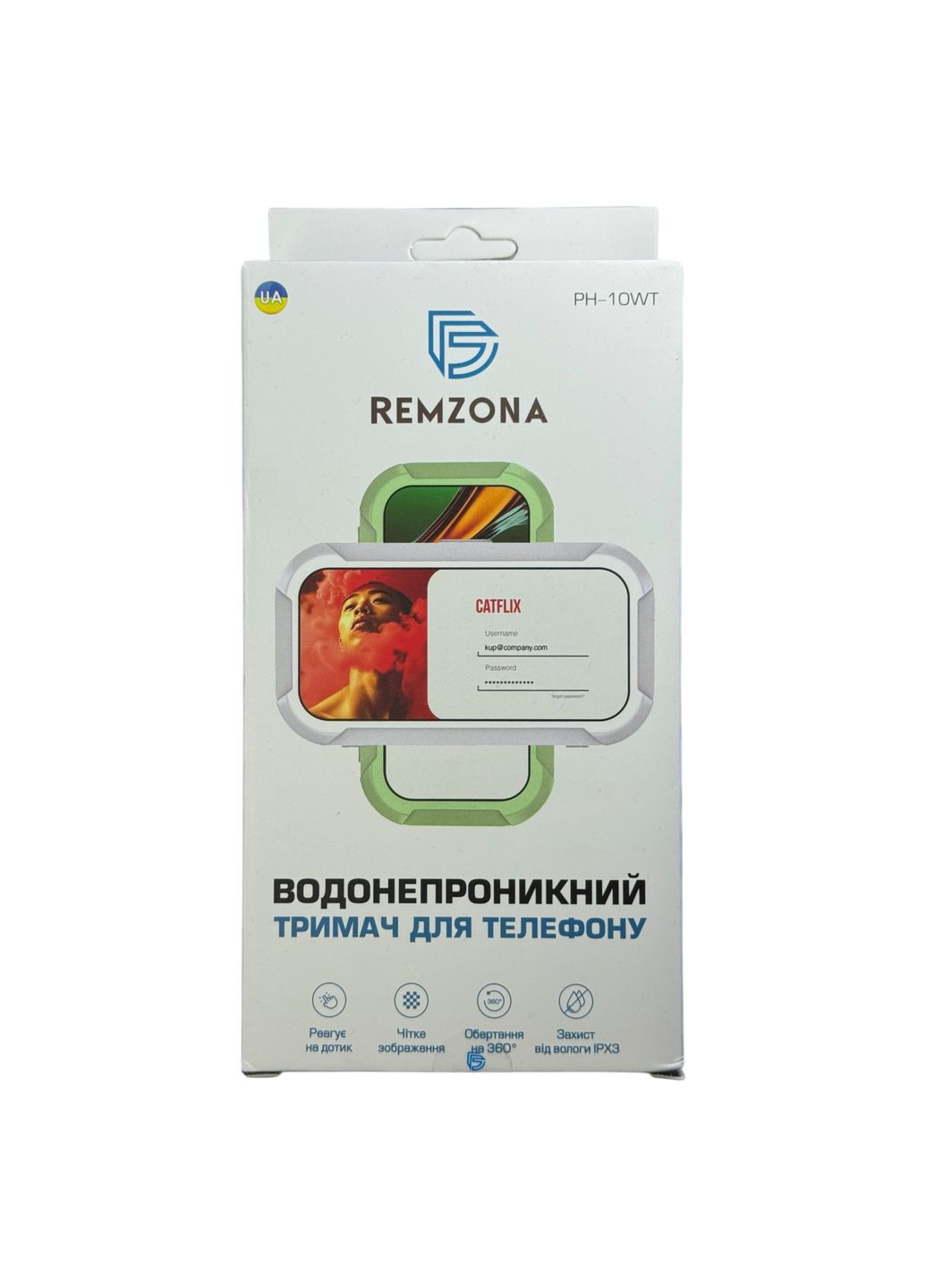 Водонепроникний настінний тримач для телефону PH-10WT Remzona (361964820)