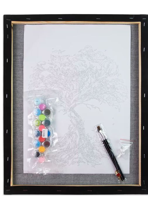 Картина за номерами Дівчина в капелюсі на чорному полотні 40х50см Розмальовки з цифр Картини в цифрах AH1054 Strateg (308988832)