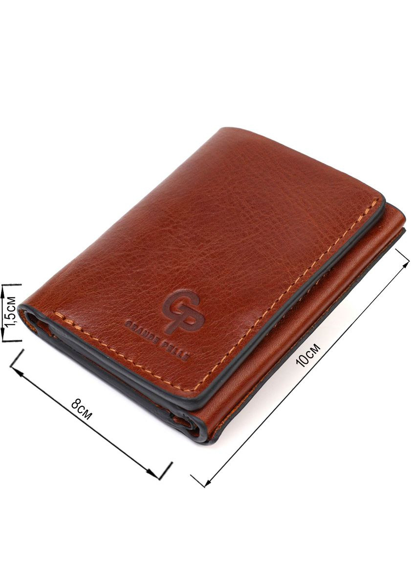 Стильный мужской кошелек в три сложения 16786 Grande Pelle (329197302)