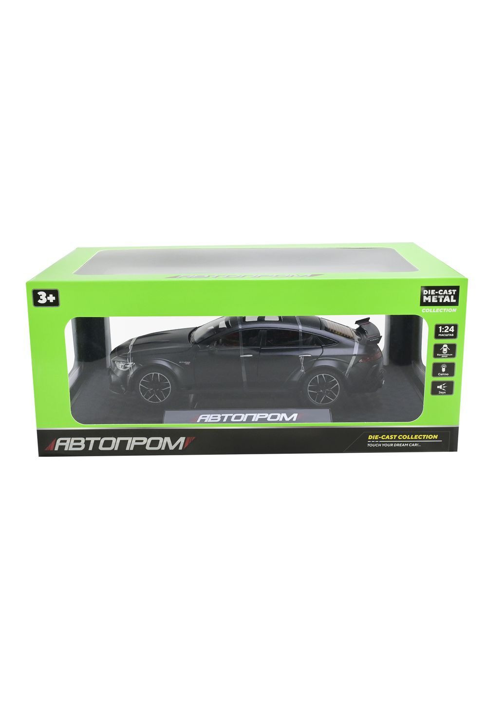 Металлическая спортивная легковая модель машины 1:24 со звуком и светом в ассортименте - No Brand AP7710 (371924340)