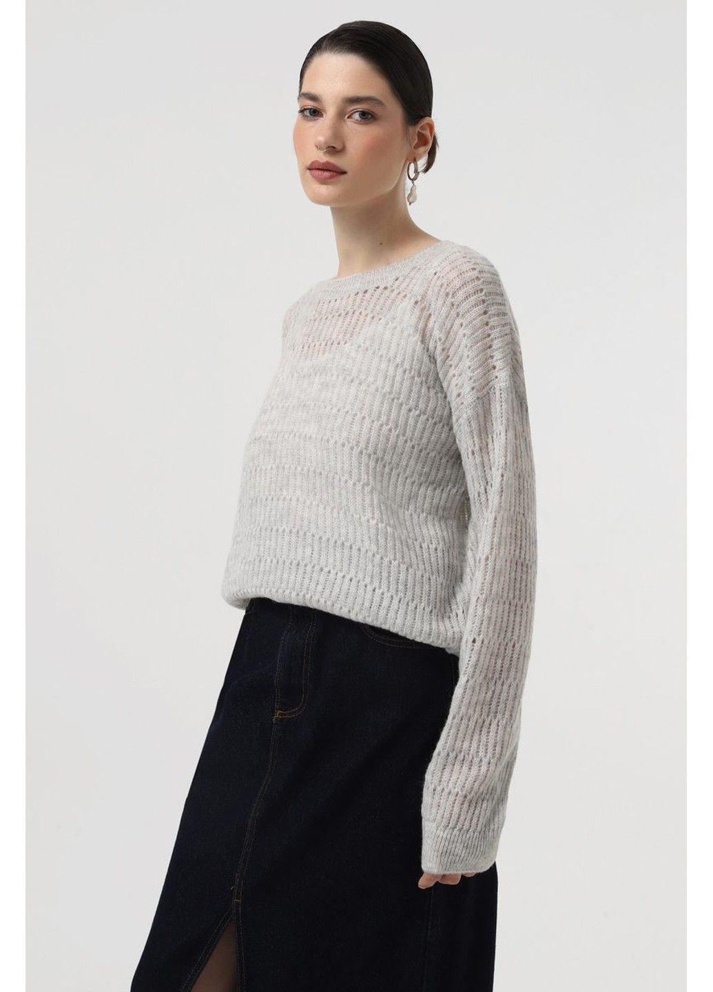 Світло-сірий демісезонний джемпер jw957 Sewel