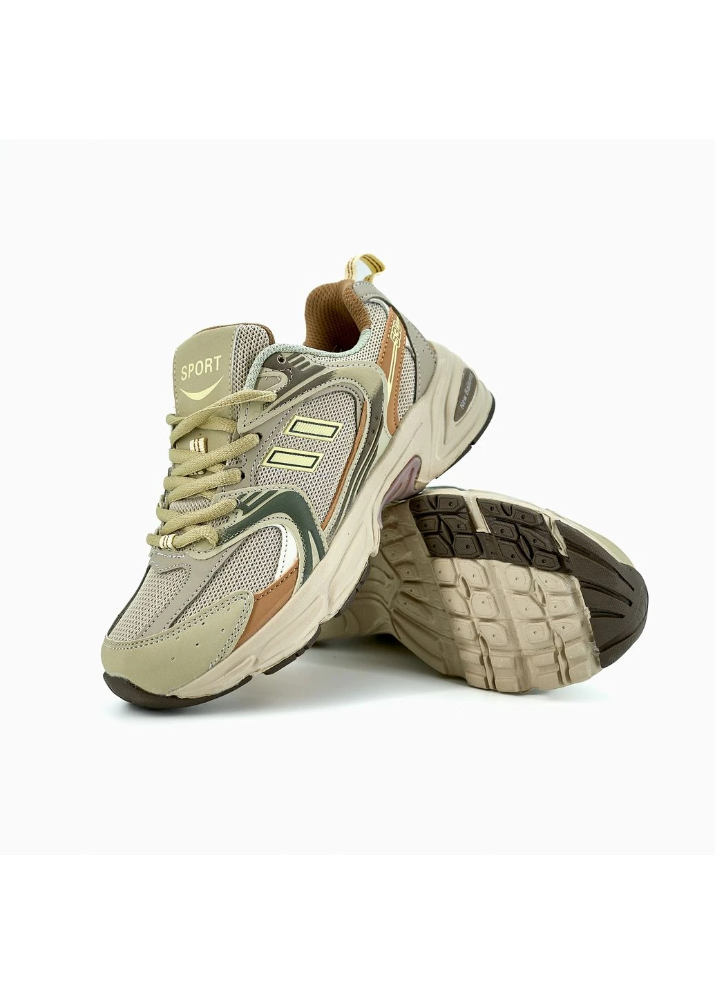 Бежевые летние кроссовки new balance sneakers 530 beige нью беланс 530 No Brand