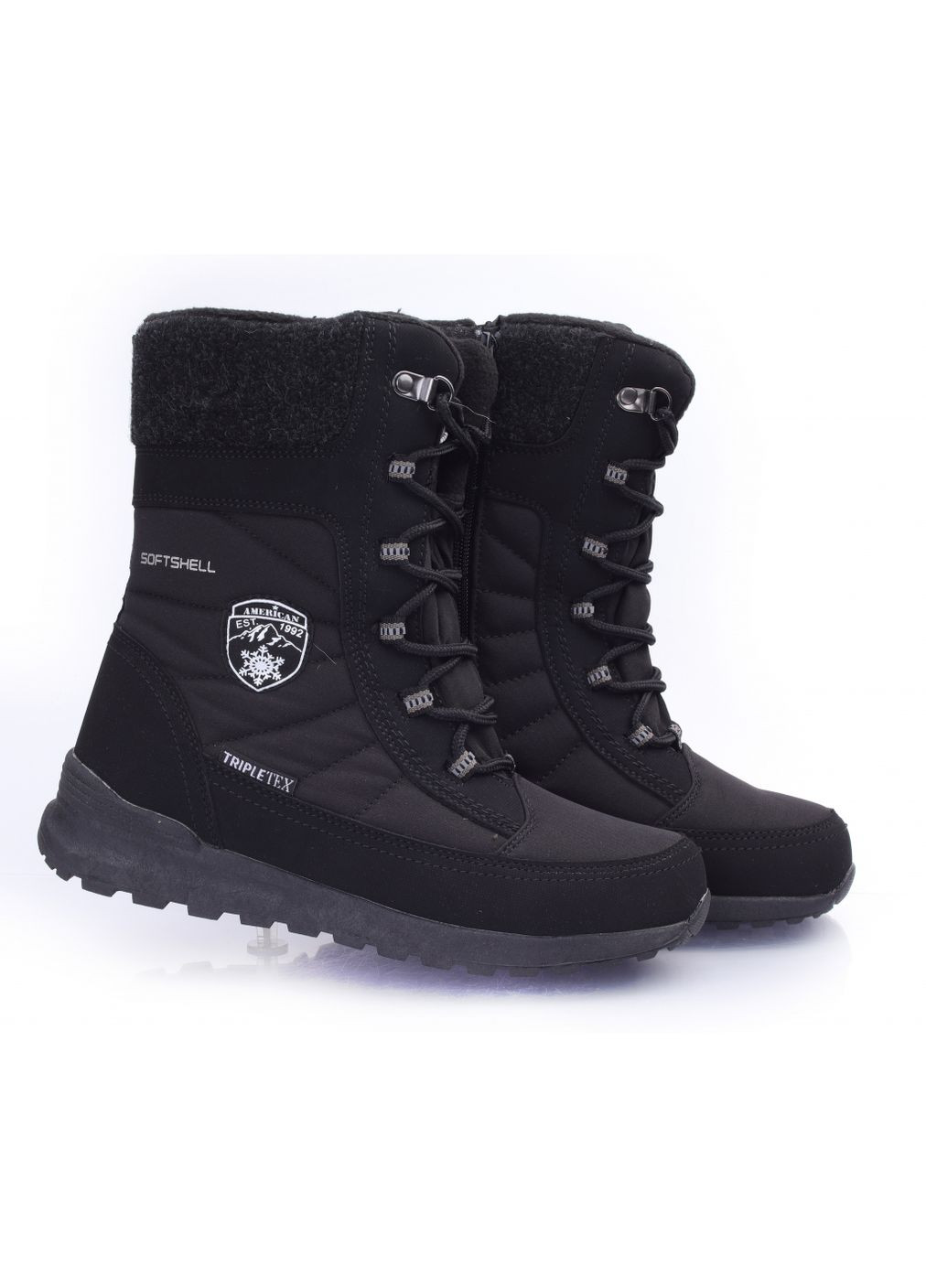 Черевики зимові 2323 для дівчаток чорні. Розмір American Club (365063234)