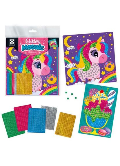 Набор для творчества с блестящей мозаикой «Единорог и мороженое» Vladi toys (369478493)