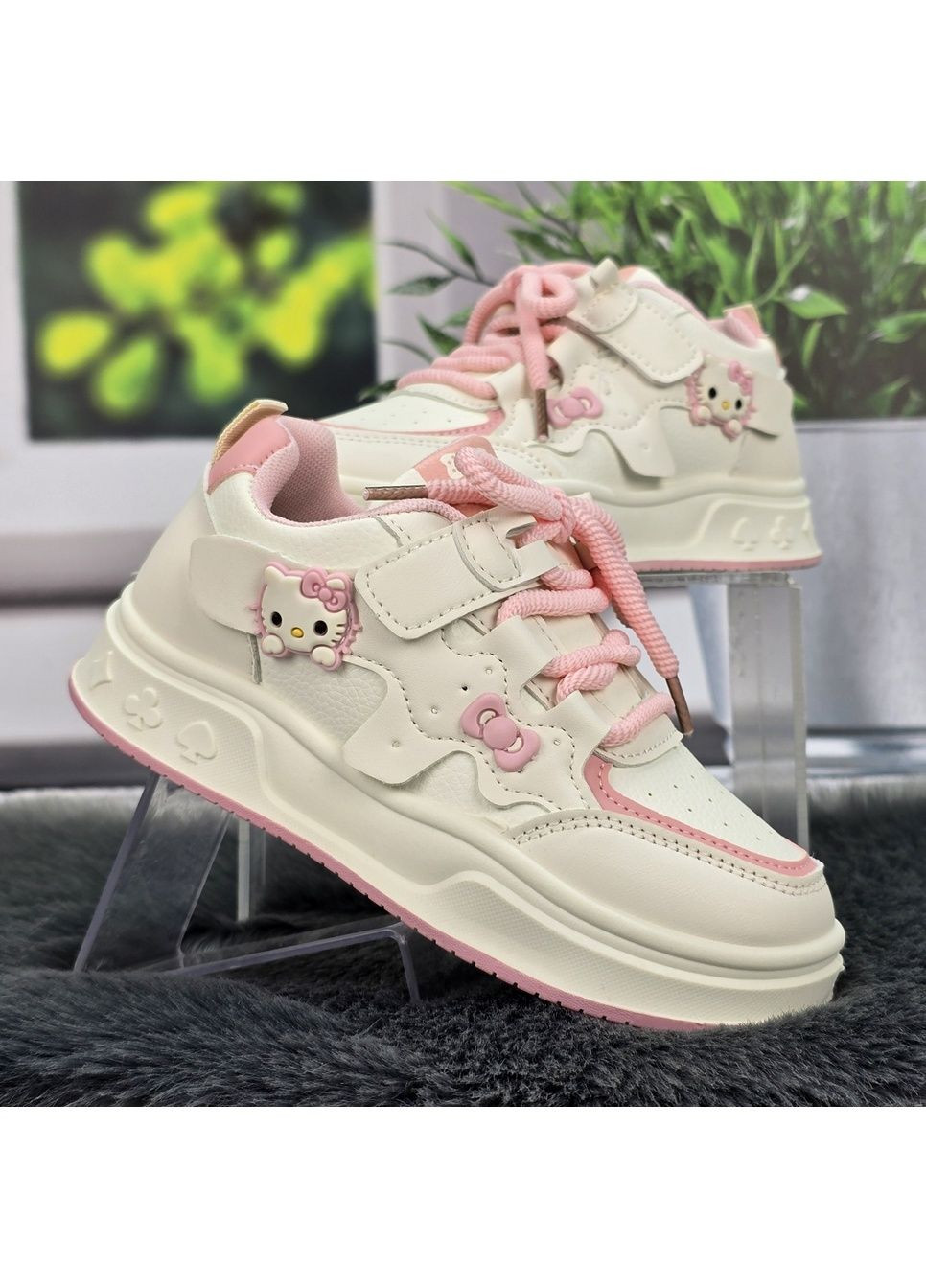 Белые демисезонные кроссовки детские для девочки Paliament