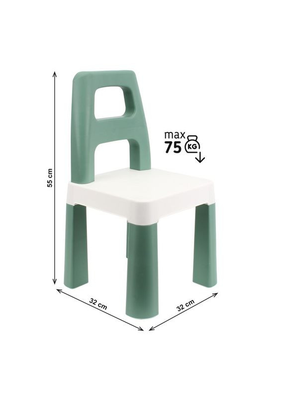 Детский стул "Kids Chair" 0181TXK зеленый, до 75 кг ТехноК (344390845)