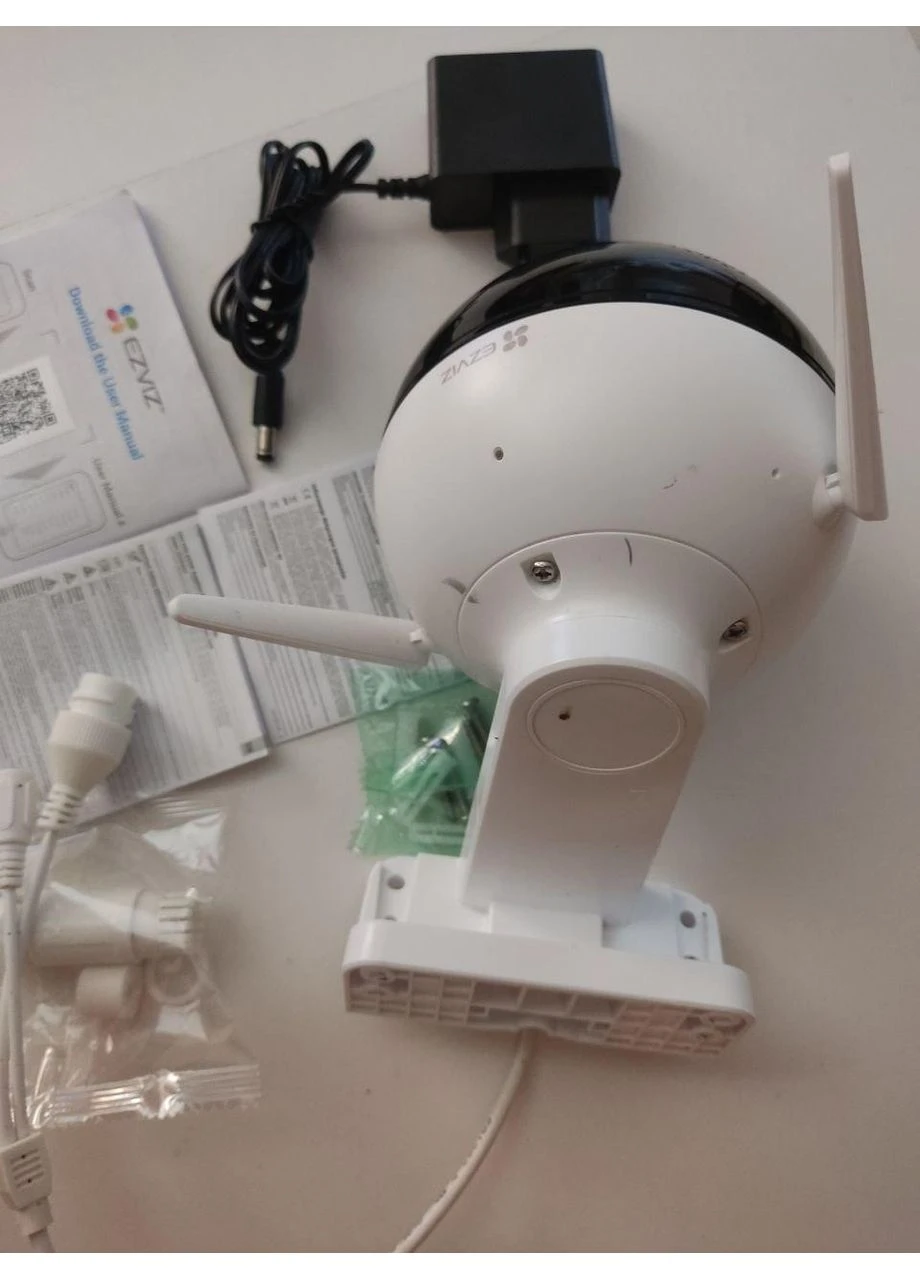 УЦЕНКА! Уличная поворотная камера C8W 2K+ 4MP обнаружение людей с ИИ, IP 67, ночное видение 30 м, поворотом 352°/наклоном 95° Ezviz (393680618)