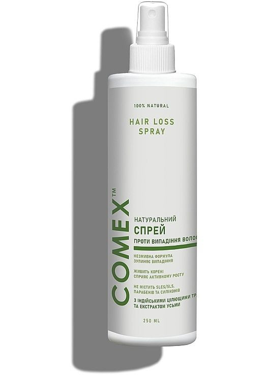 Натуральный спрей против выпадения волос с индийскими целебными травами 150ml (986593-31015425) Comex (368865974)