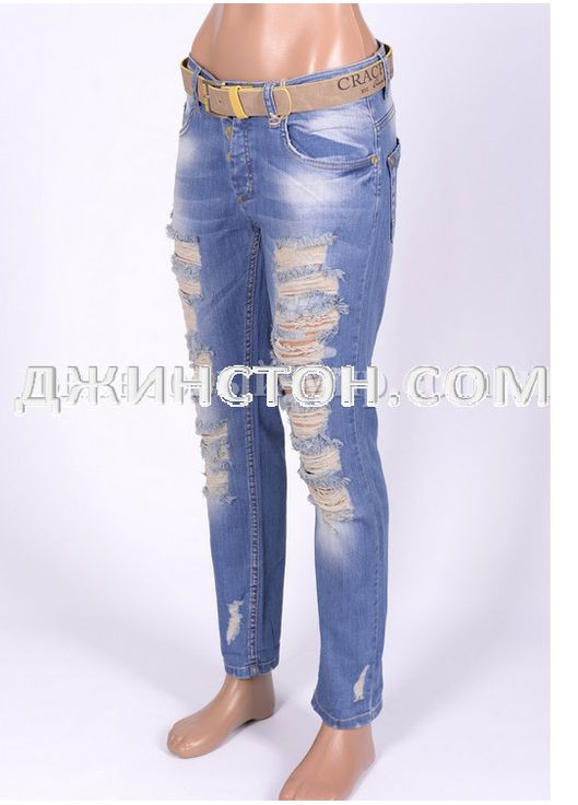 Джинси жіночі рвані Туреччина 28р Cracpot (350349650)