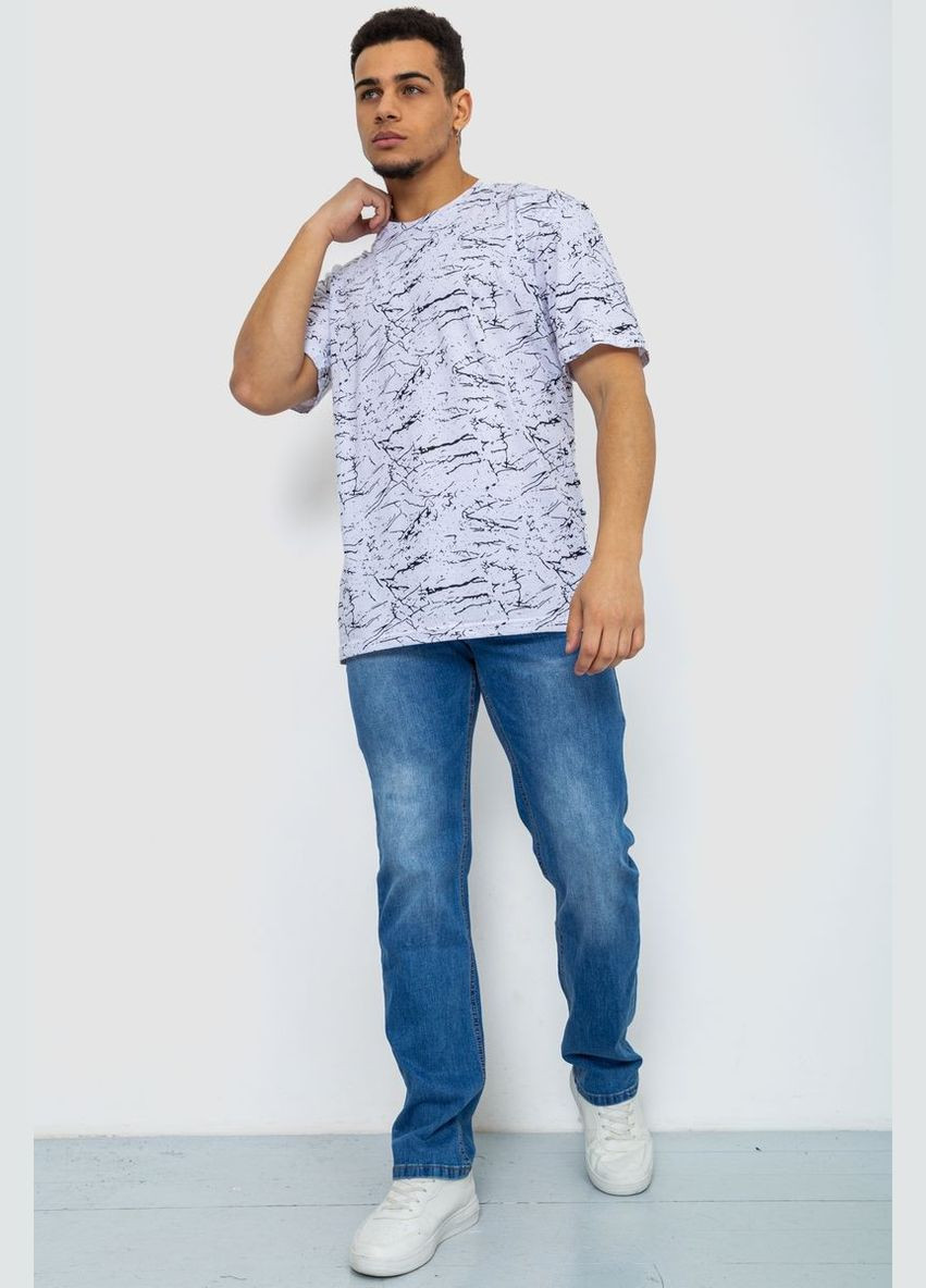 Комбинированная футболка мужская с принтом Ager 219R020