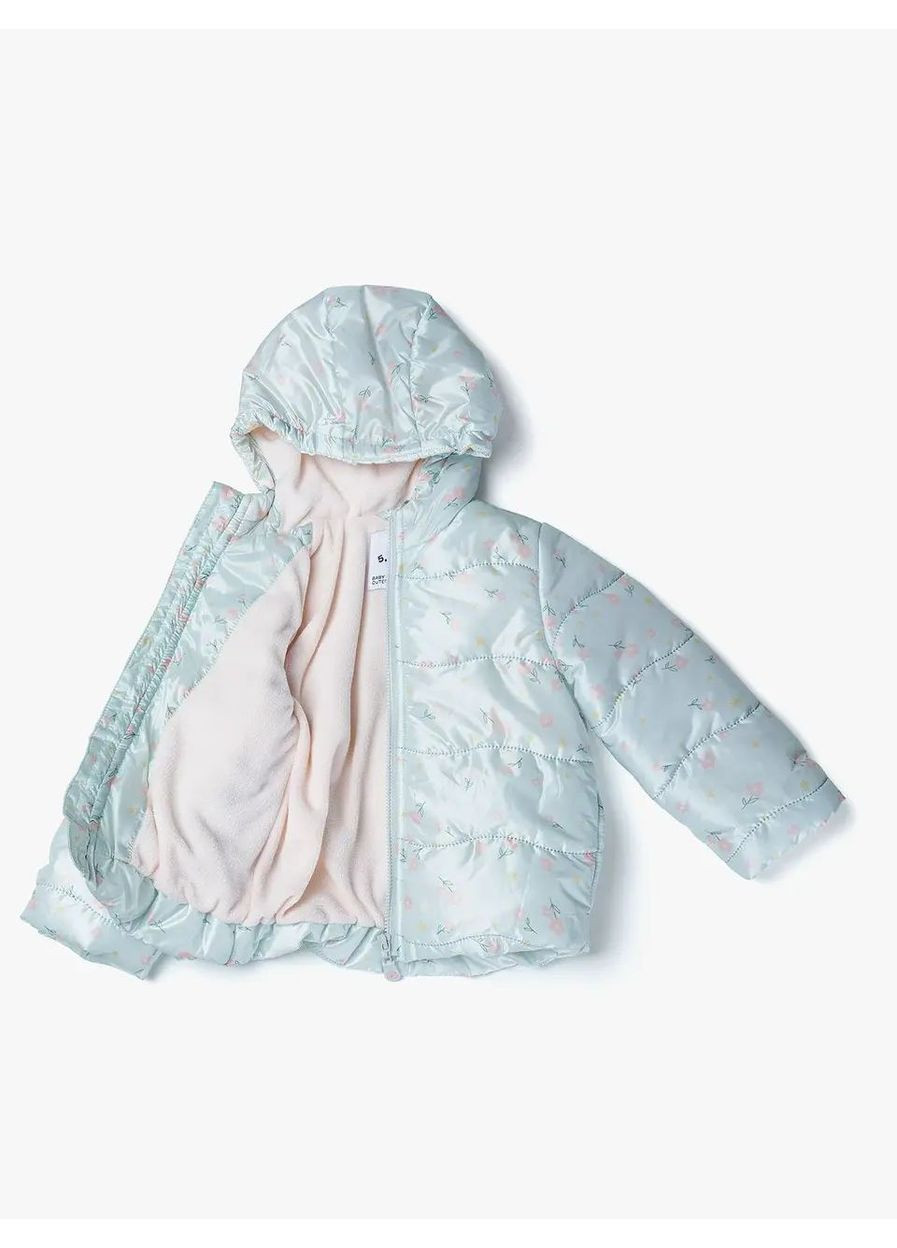 М'ятна куртка демісезон,м'ятний в кольорові візерунки,. 5.10.15