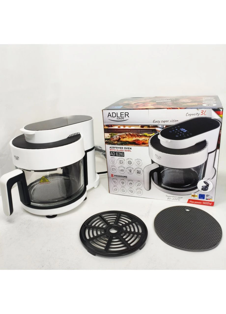 Безмасляна фритюрниця AD 6316 3Л 1400Вт Adler (397594432)