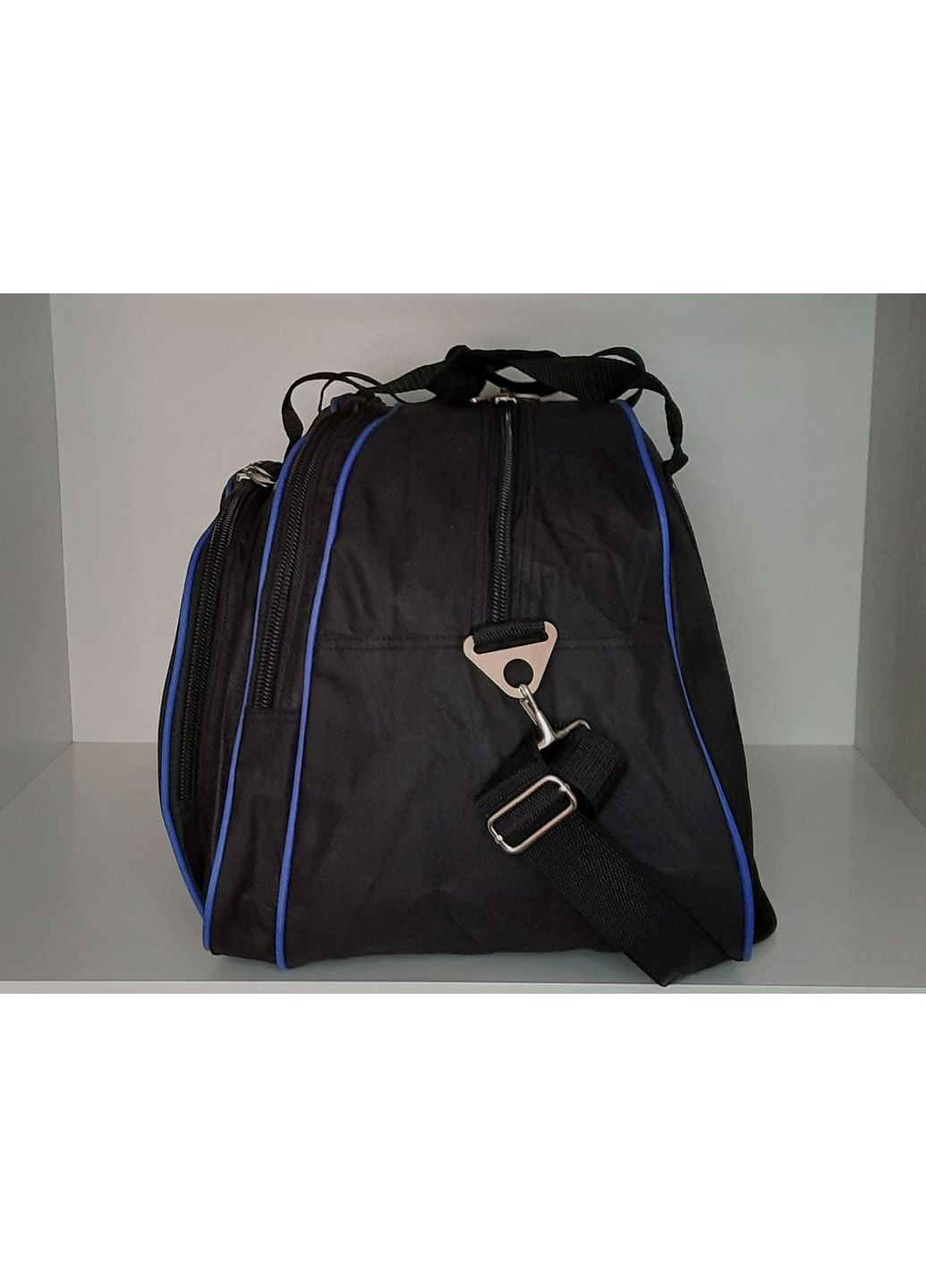 Якісна дорожня сумка чорно-синя Magda (360543508)