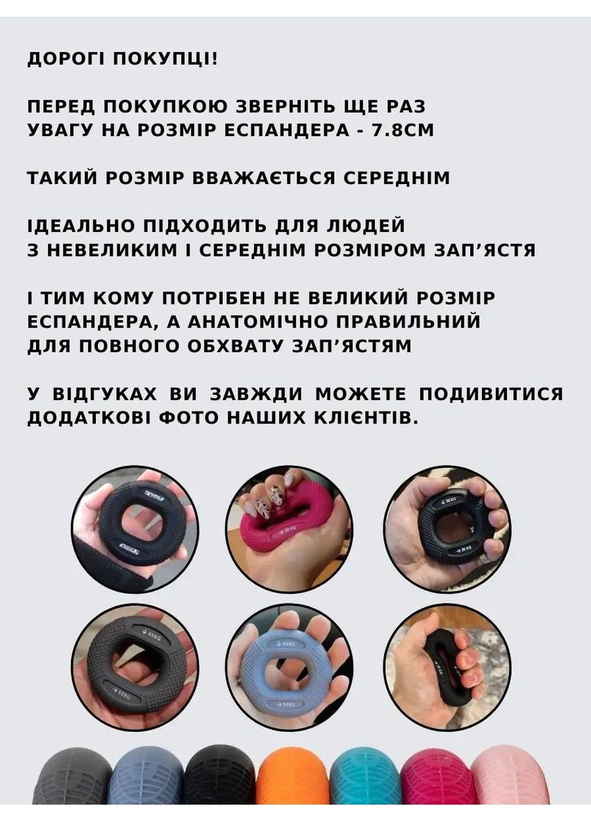 Эспандер кистевое кольцо со сменной нагрузкой LION Sport, 20LB-30LB (9-13,6 кг), синий No Brand (361439311)