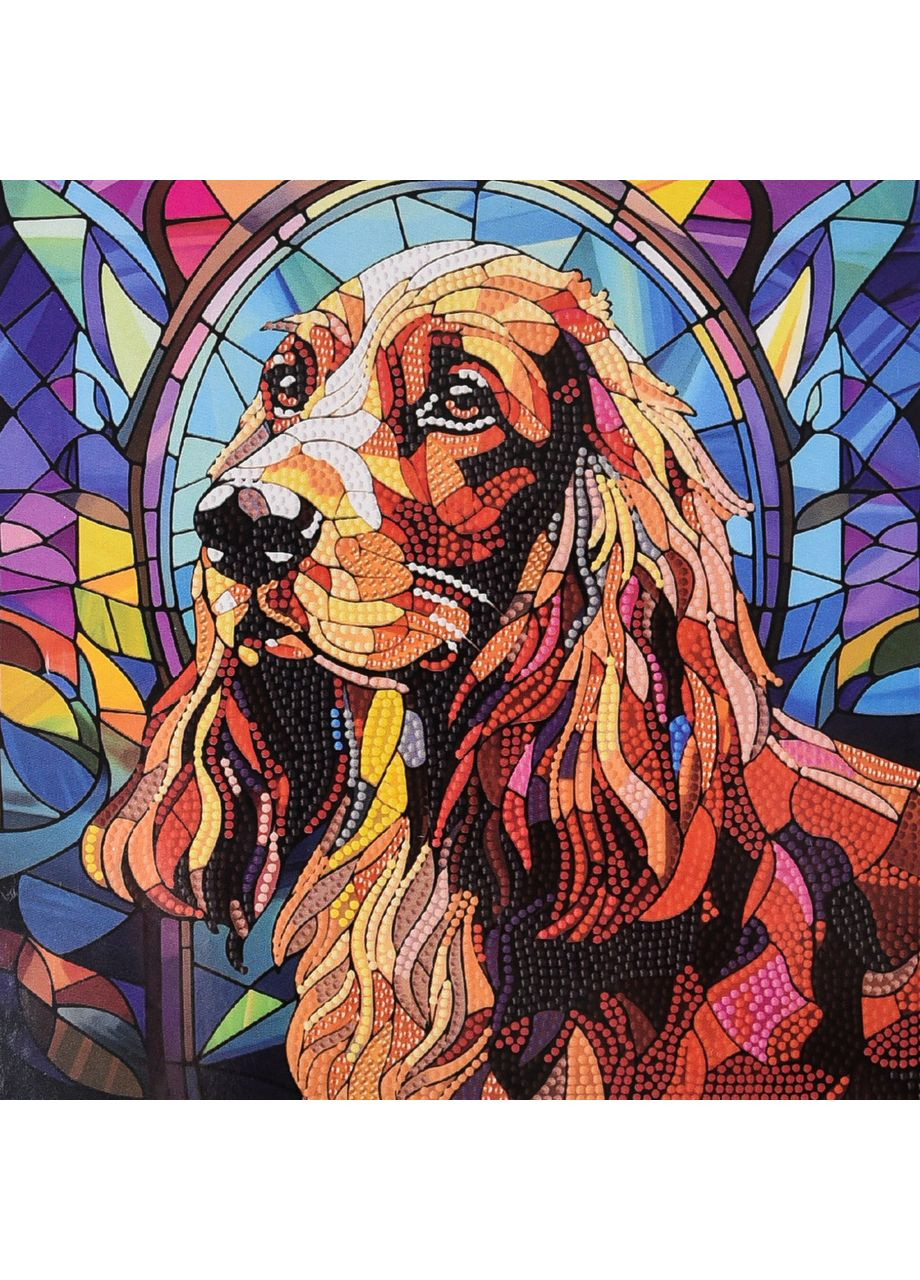 Алмазная мозаика ПРЕМИУМ Верный пес размером 30х30 не полная выкладка (DEEX16302) Strateg (362445969)