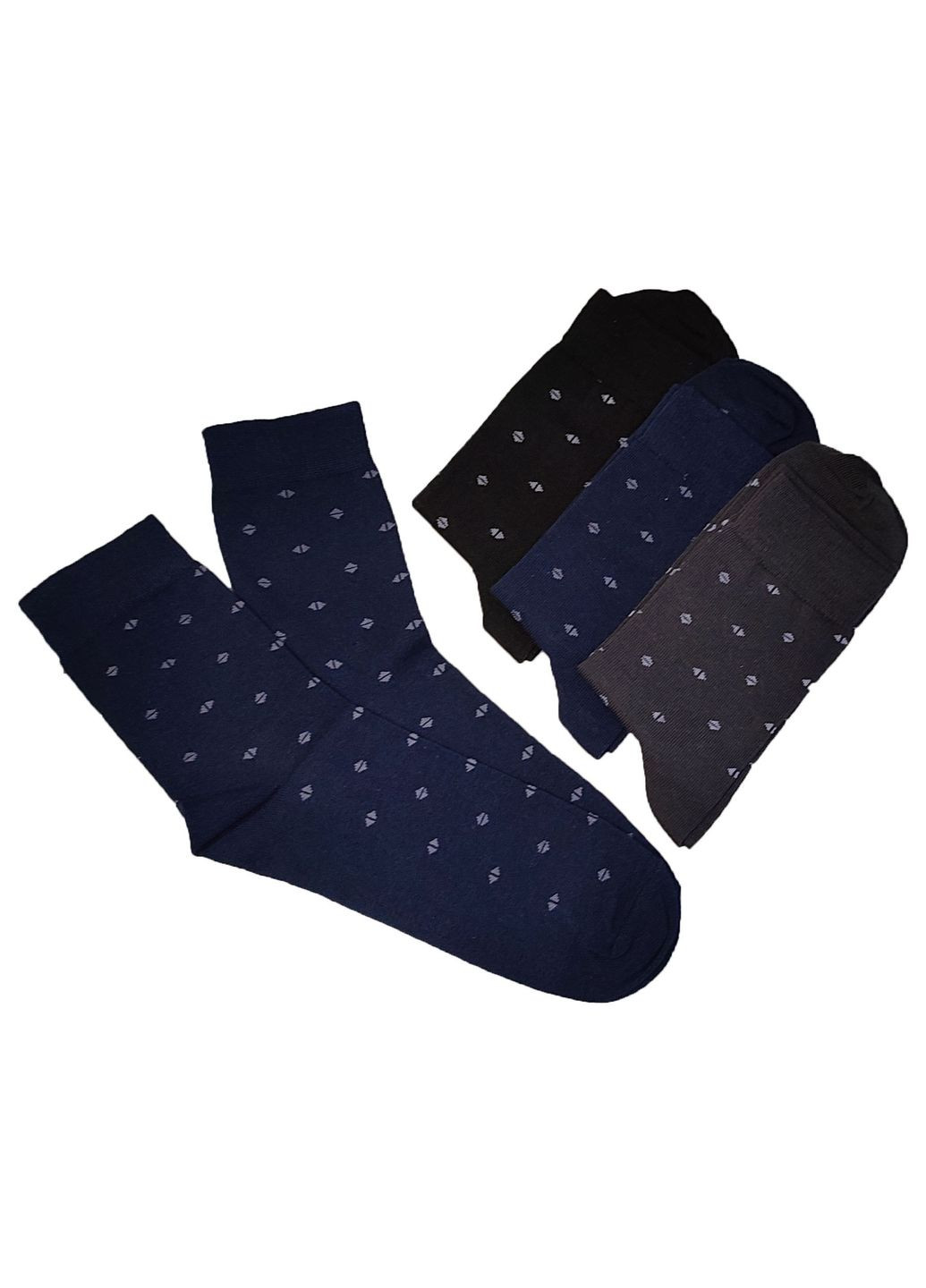 Комбинированные носки высокие хлопковые 6 пар упаковка ml 204/6 р.40-44 разные цвета Lomani (331290964)