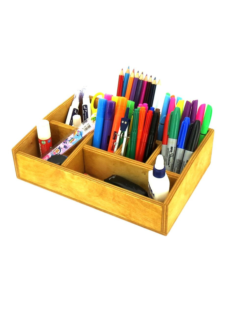 Настольный органайзер из дерева Солкертон карри (КНЦ-005103) No Brand (328228299)