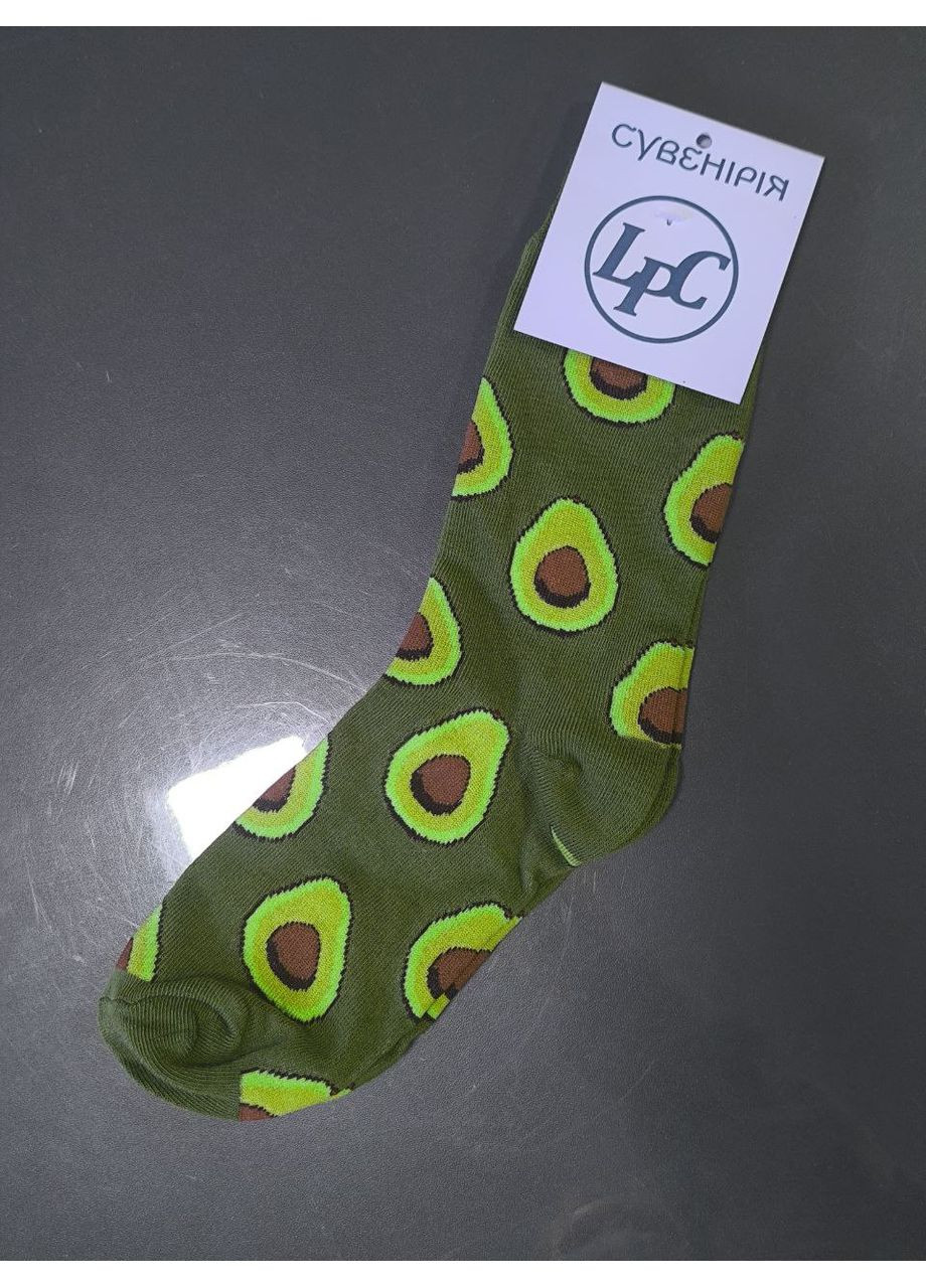 Зелені шкарпетки з принтом LPC (360964493)