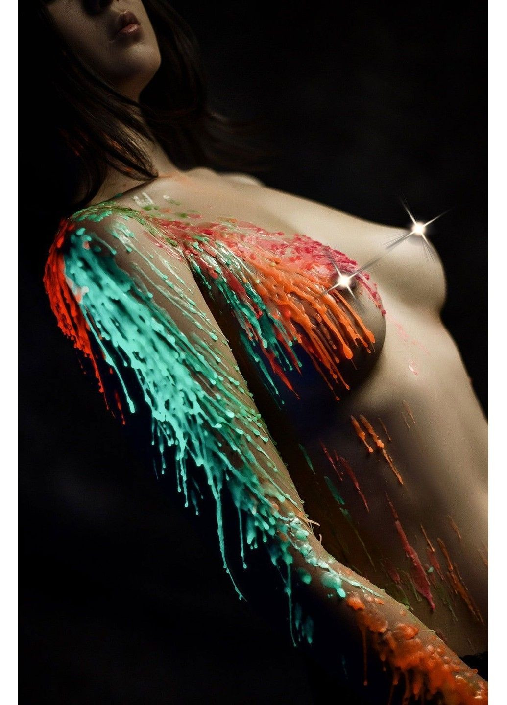 Зелена воскова свічка size M 15 см низькотемпературна, люмінесцентна Art of Sex (298573373)