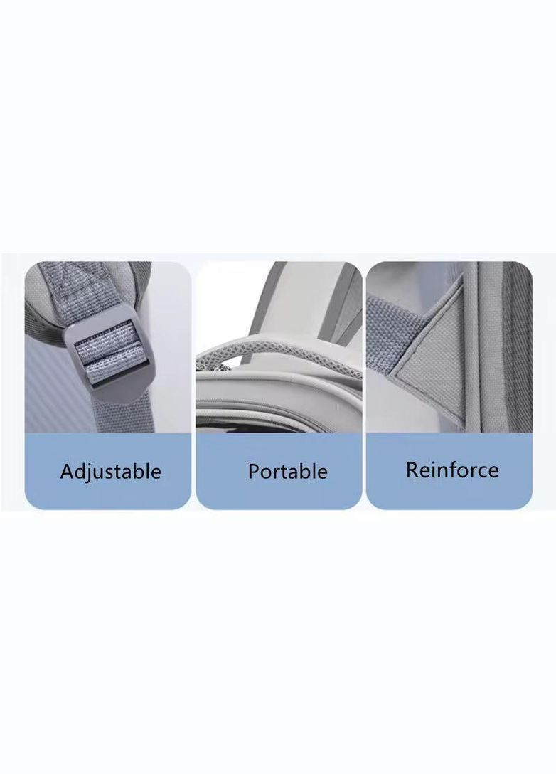 Рюкзак-переноска Сірий колір 40*35*25 см до 6 кг No Brand (337990913)