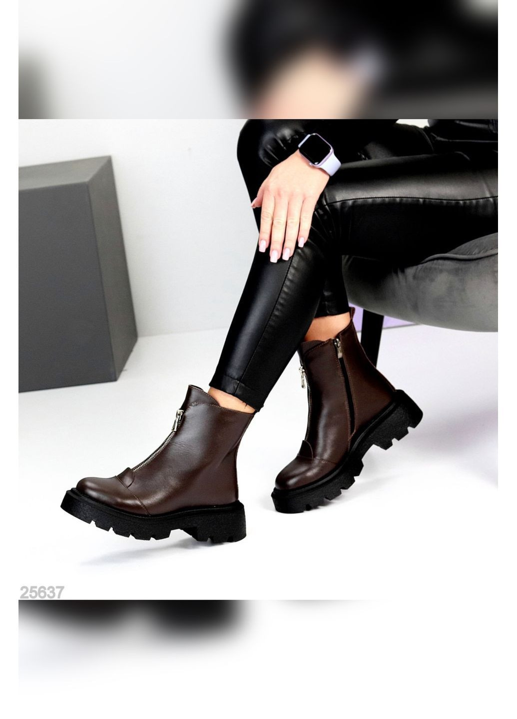 Зимние натуральные зимние ботинки No Brand