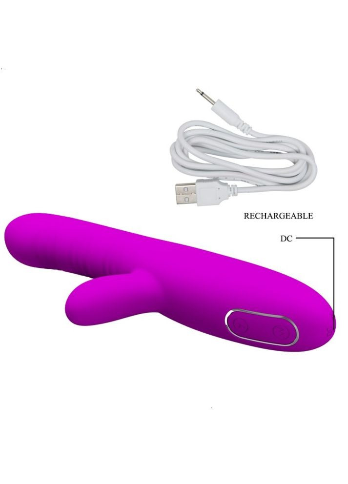 Эксклюзивный вибратор с клиторальным стимулятором на аккумуляторе Pretty Love "Angelique" от Baile LyBaile (296930221)