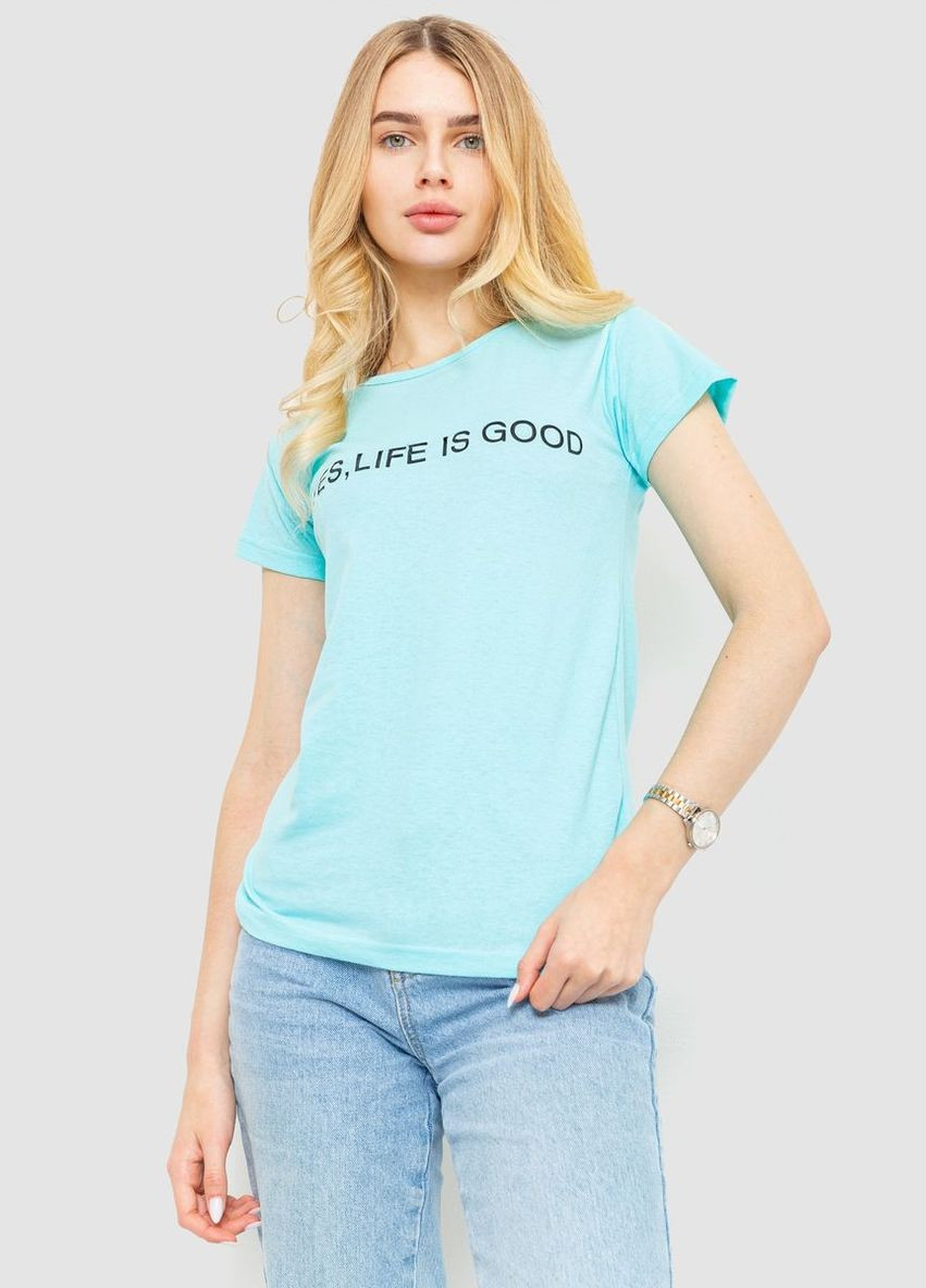 Футболка женская с принтом, цвет красный, Ager - (279537349)