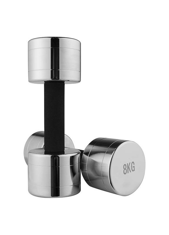 Гантель хромированный, гриф-неопреновая защита, 8 кг, 1шт. World Sport (362445285)