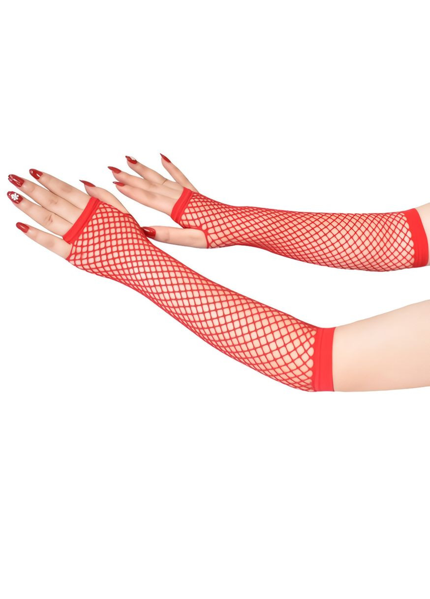 Жіночі сексуальні рукавички сітка довгі без пальців XS-M No Brand (368892314)