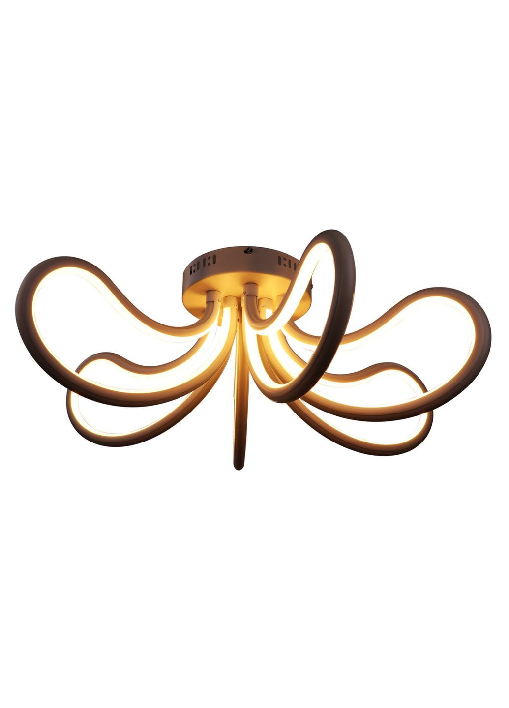 Люстра светодиодная потолочная LED светильник для квартиры на потолок лэд с пультом 25583 Белый 26х71х71 см. Sunnysky (364763052)