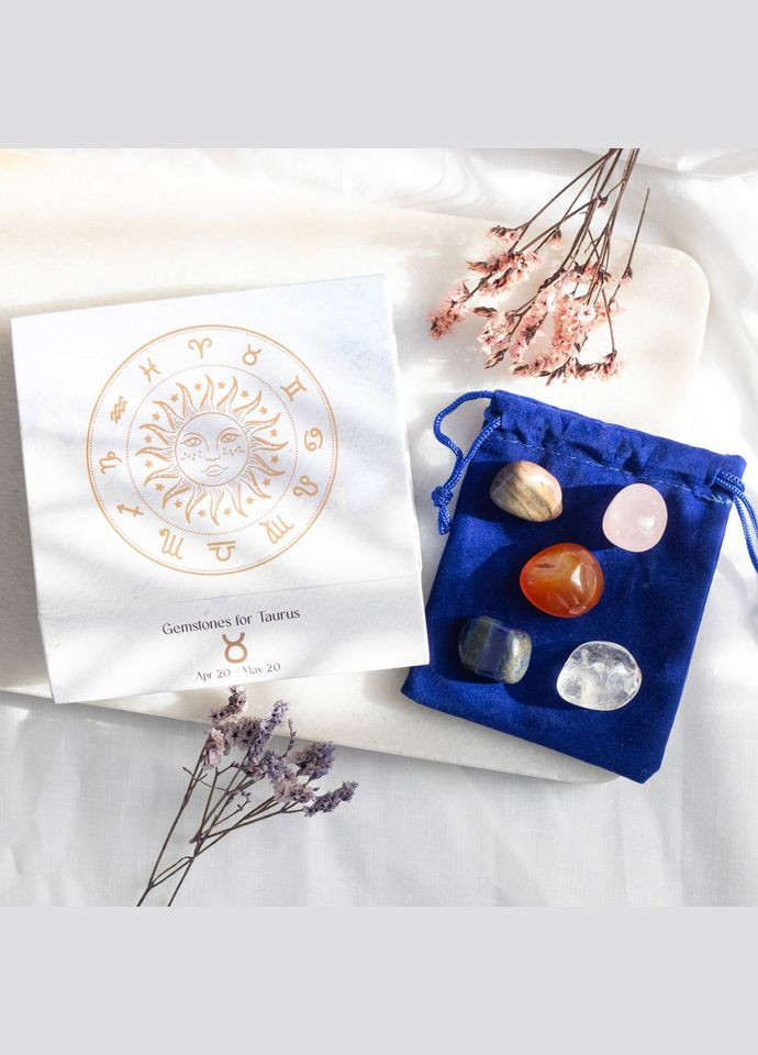 Набір натурального каміння для "Тельця" No Brand (295639152)