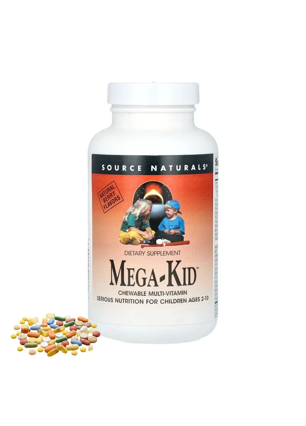 Mega-Kid™ - 120 Wafer Berry Source Naturals (375054943)