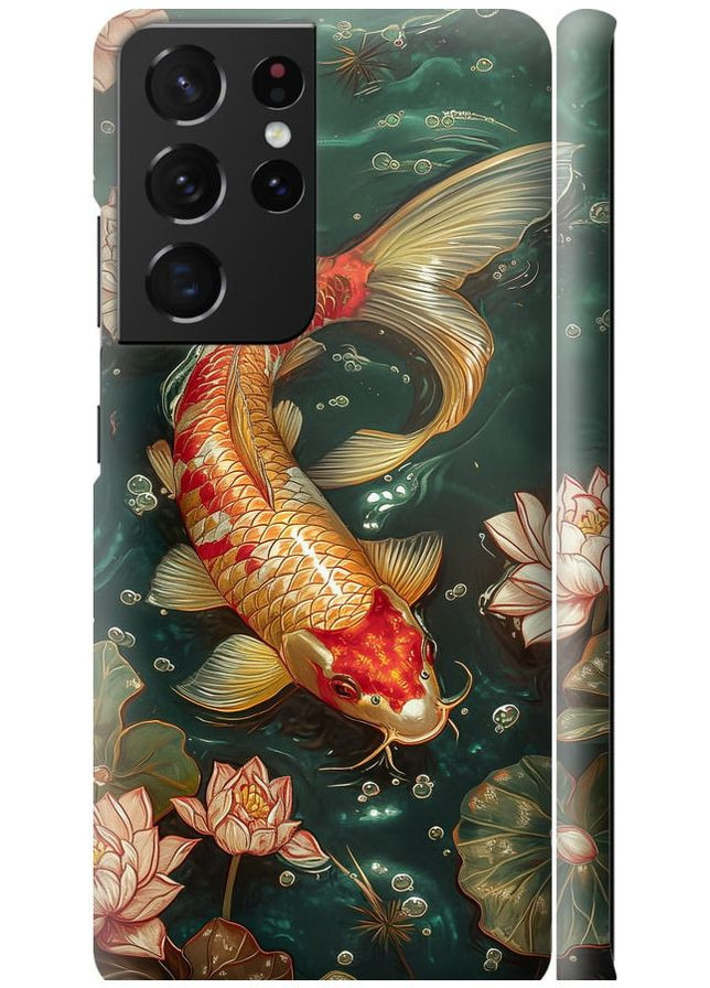 3D пластиковий матовий чохол 'Мелодія Лотоса' для Samsung Galaxy S21 Ultra (5G) Endorphone Samsung Galaxy S21 Ultra (5G) (291125305)