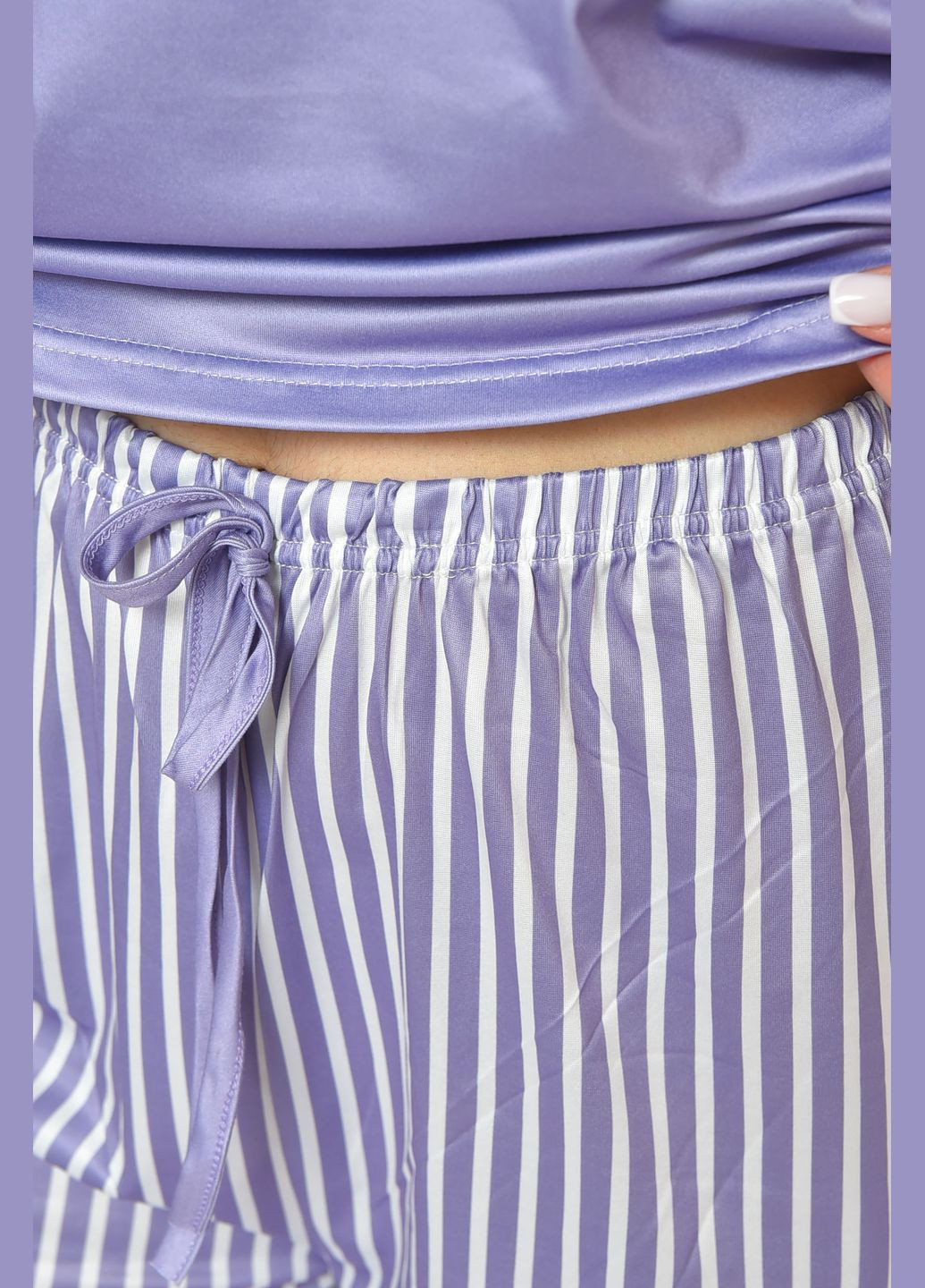 Сиреневая всесезон пижама женская сиреневого цвета комбинезон Let's Shop