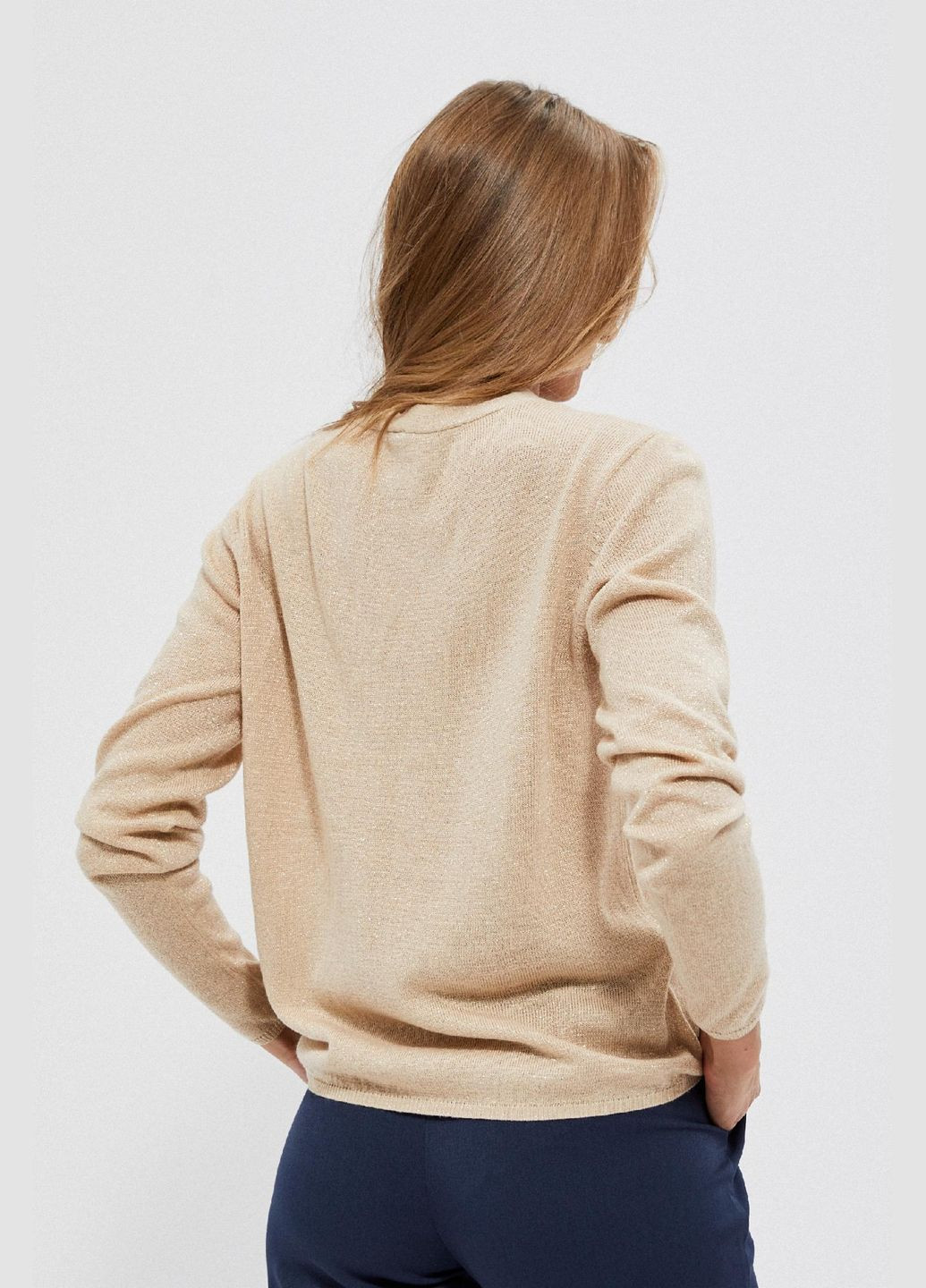 Бежевий зимовий светр Moodo