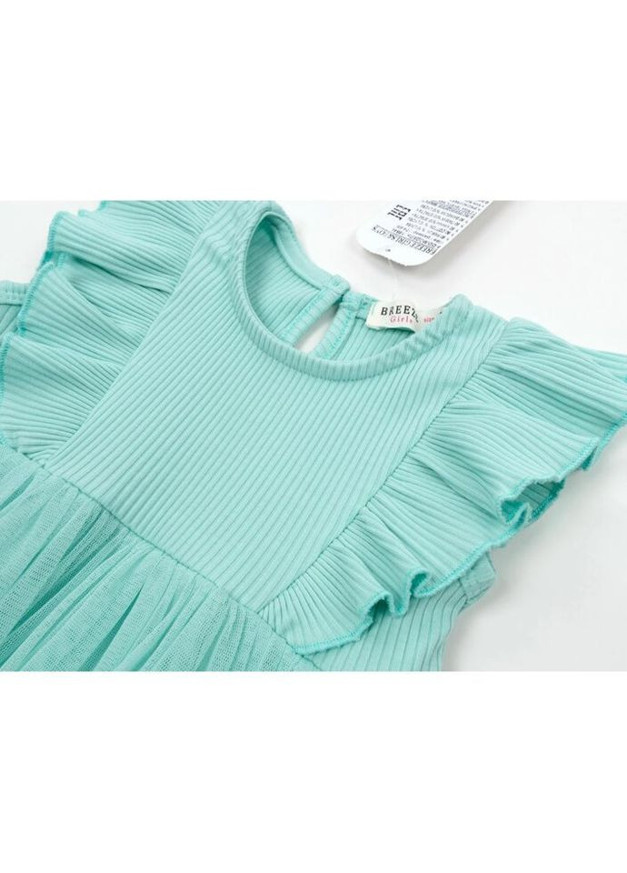 Мятное платье с фатиновой юбкой (18644-86g-mint) Breeze (300624987)