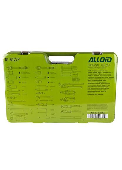 Універсальний набiр інструменту 1/4" & 1/2", 127 предм (NI-4127P) Alloid (386232335)