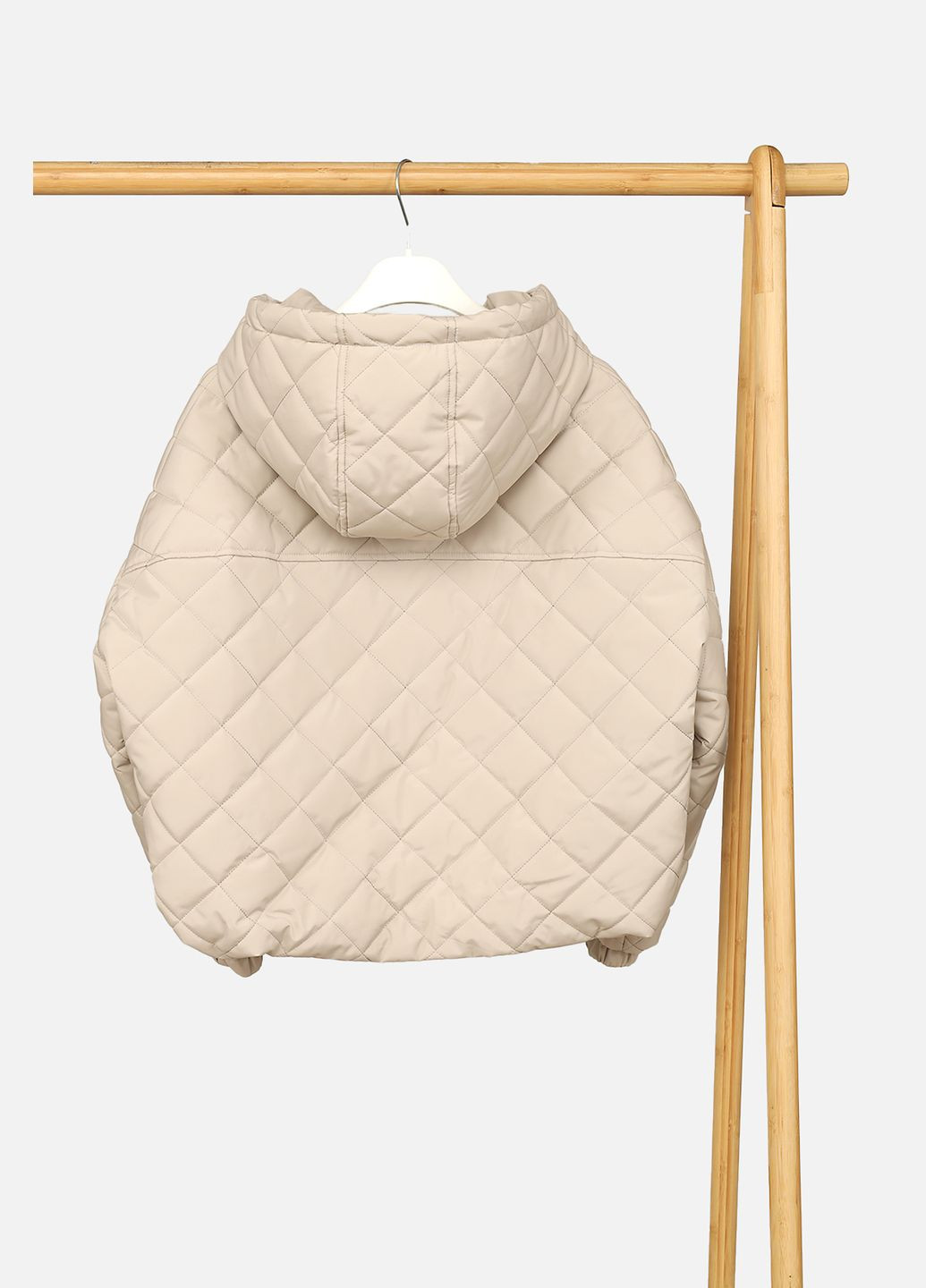 Молочна демісезонна куртка для дівчинки колір молочний cb-00269480 Fashion