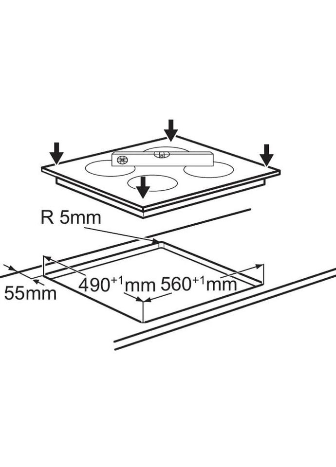 Варочная поверхность электрическая EHF6240XXK Electrolux (337318487)