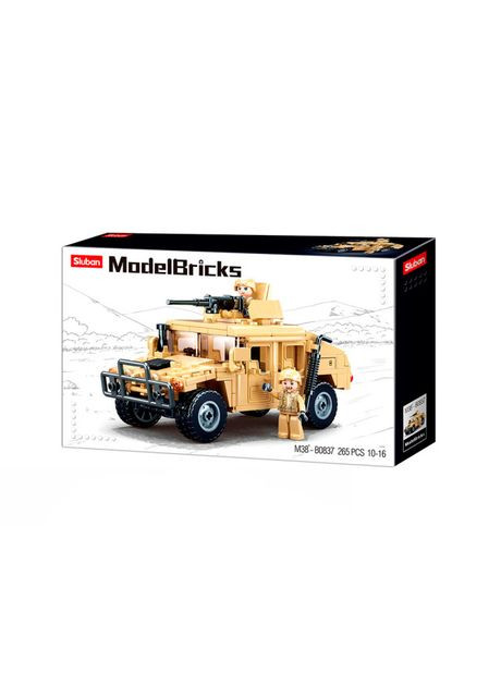 Конструктор Model Bricks Штурмовий автомобіль Хамер 265 деталей (M38-B0837) Sluban (370623564)