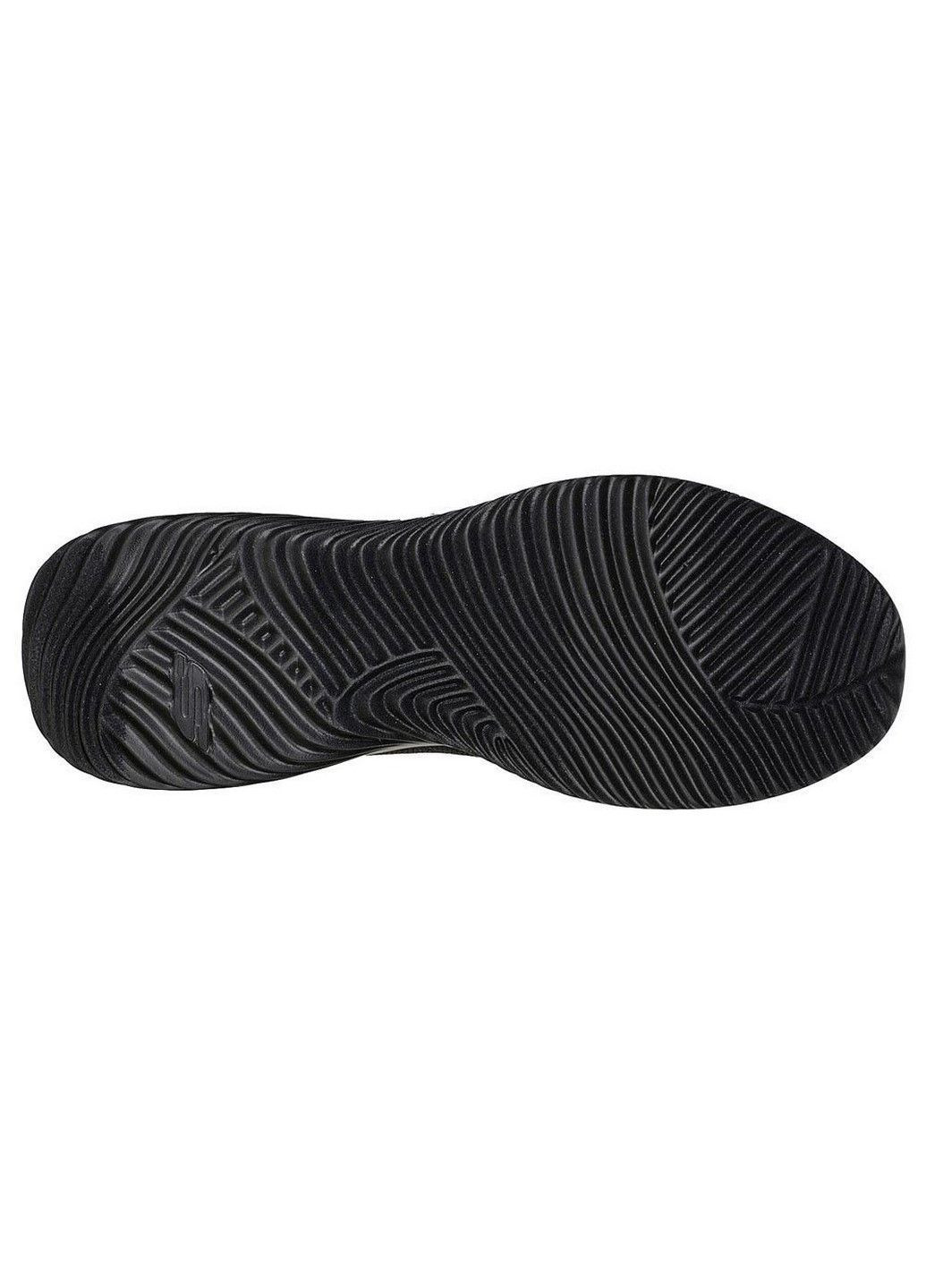 Черные летние мужские повседневные кроссовки bounder 232375 bbk Skechers