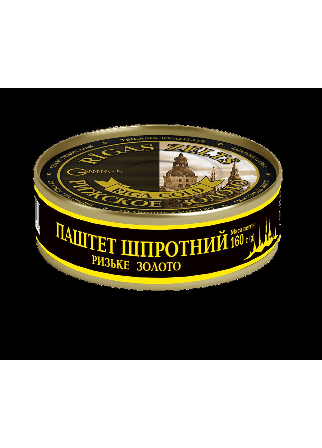 Паштет шпротный Рижское Золото 160 г No Brand (361374950)